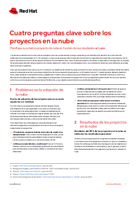 4 essential cloud project questions - ES