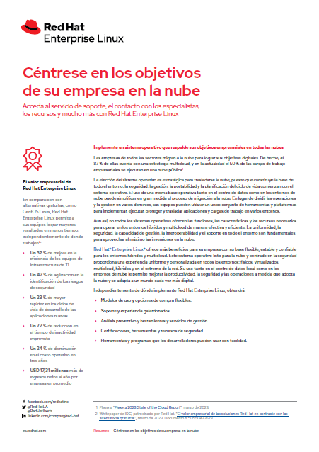 Focus on business goals in the cloud - ES