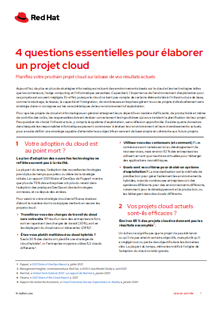 4 essential cloud project questions - FR